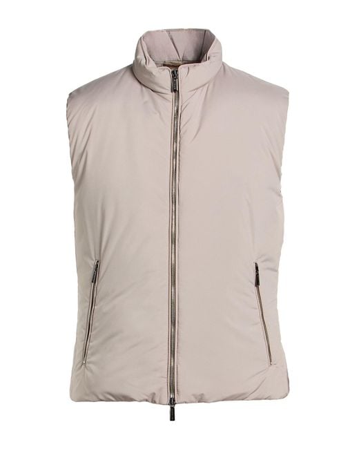 Moorer Gray Vest Polyester for men