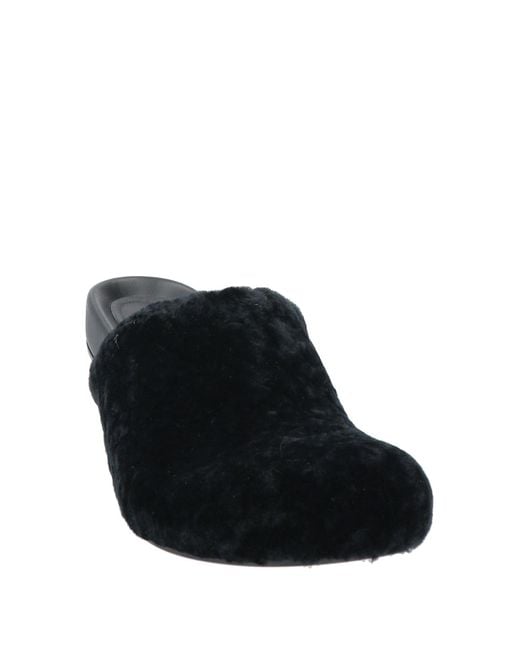 Paloma Barceló Black Ariel Mules & Clogs Shearling