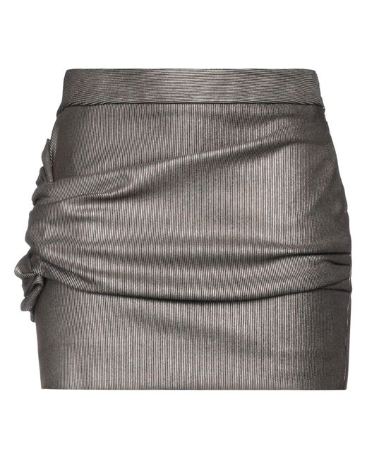 Black Coral Gray Mini Skirt