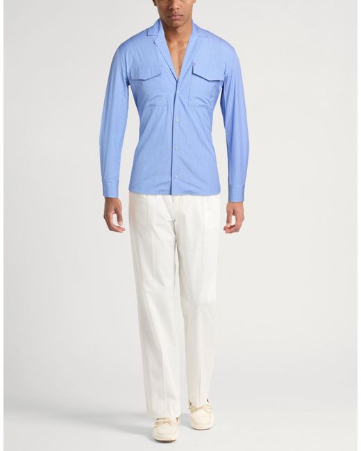 Tod's Blue Azure Shirt Cotton for men