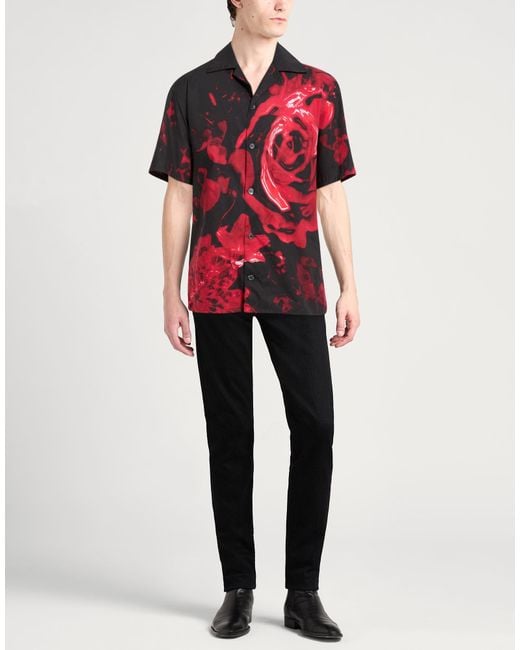 McQueen Red Shirt Cotton for men