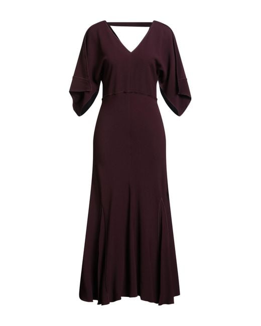 Victoria Beckham Purple Maxi Dress