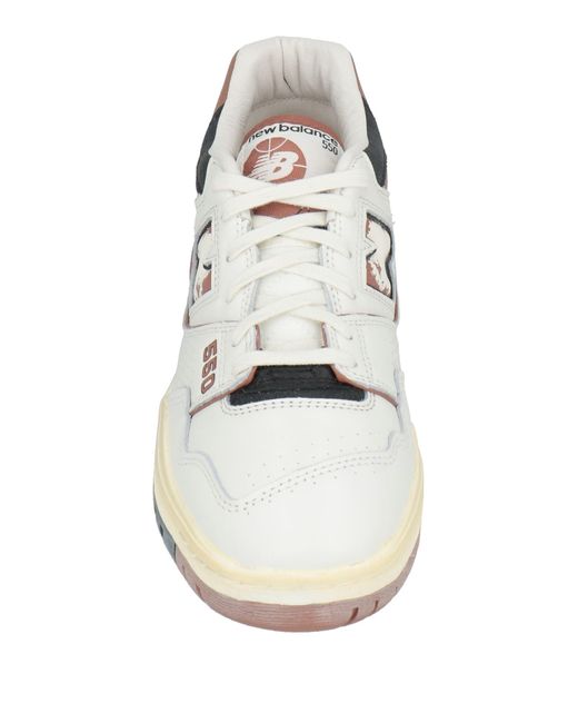 New Balance White Sneakers Leather for men