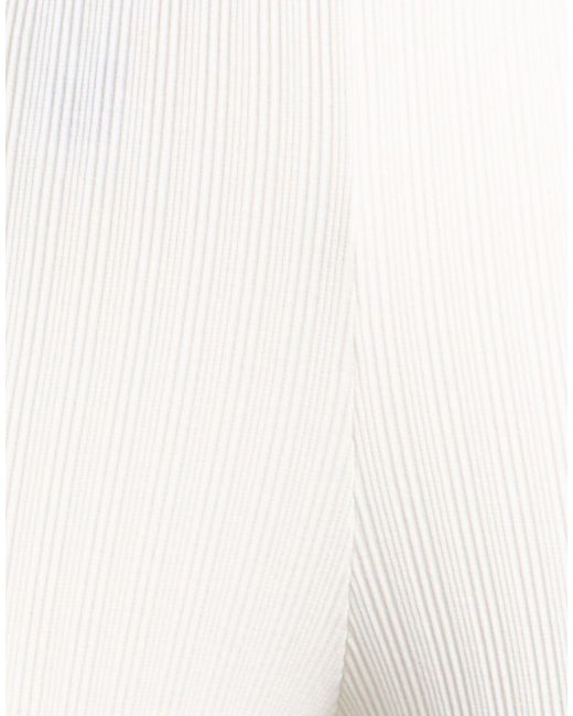 Oh April White Pants Cotton, Elastane