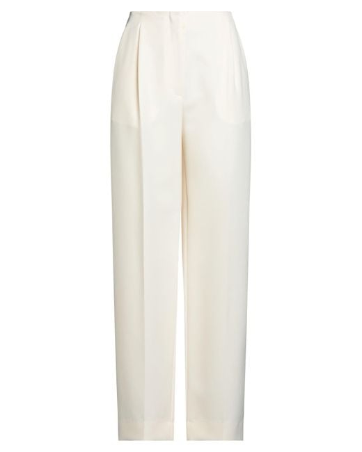 Lardini White Pants Polyester, Elastane