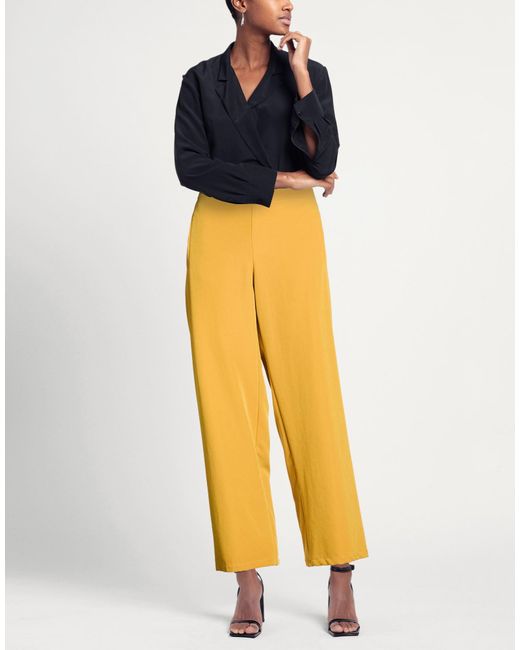 Niu Yellow Pants Polyester, Elastane