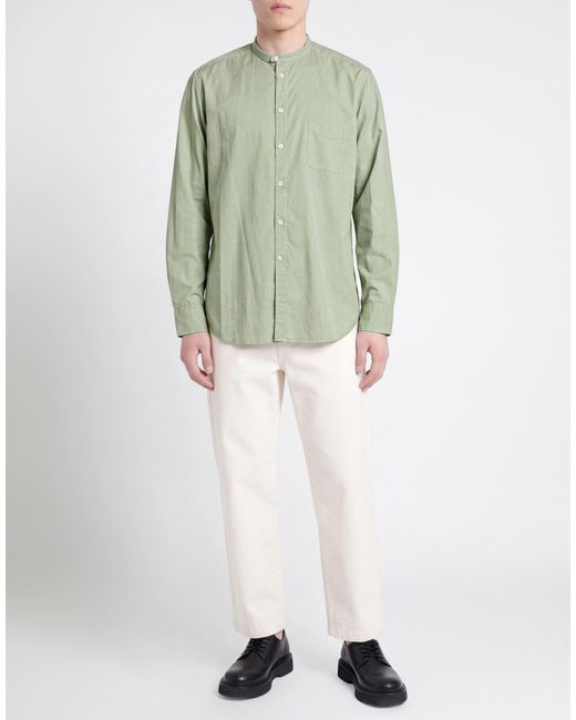 B.D. Baggies Green Shirt Cotton, Elastane for men