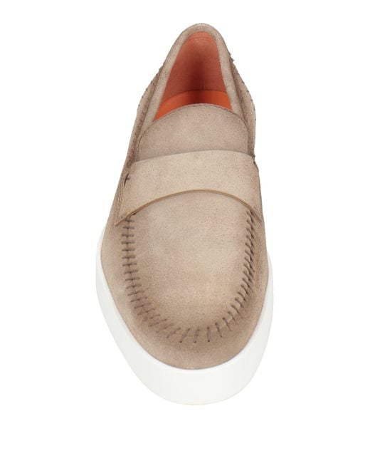 Santoni White Loafers for men