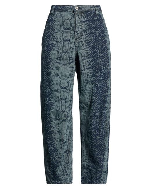 Please Blue Pants Cotton, Polyester, Elastane