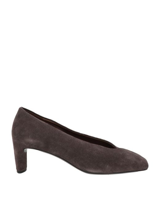Roberto Del Carlo Brown Dark Pumps Leather