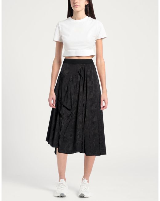 High Black Midi Skirt