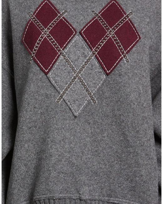 N°21 Gray Sweater Wool, Polyester, Polyamide