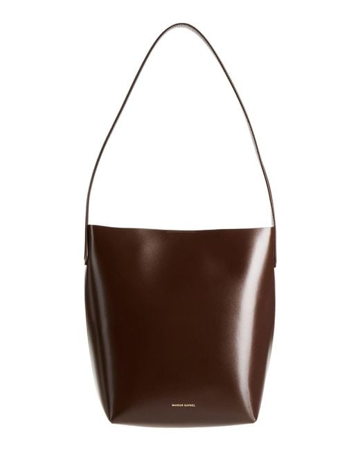 Mansur Gavriel Brown Small Everyday -- Dark Shoulder Bag Leather
