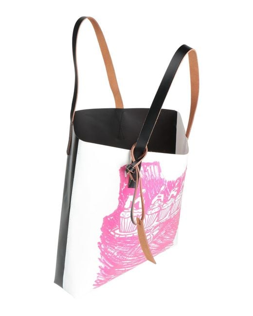 Marni Pink Handbag Polyurethane, Polyester