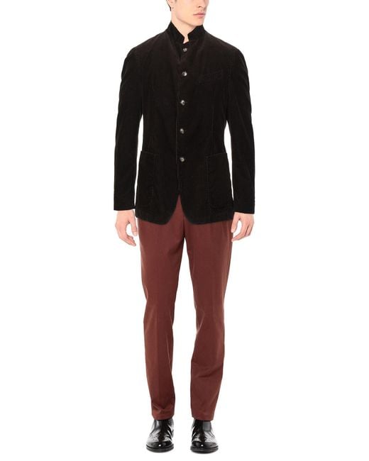 Windsor. Black Dark Blazer Cotton for men