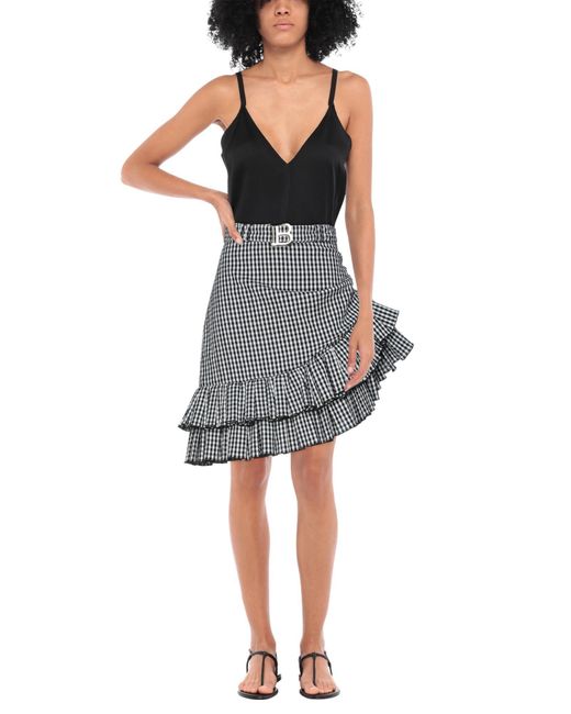 Balmain Gray Mini Skirt