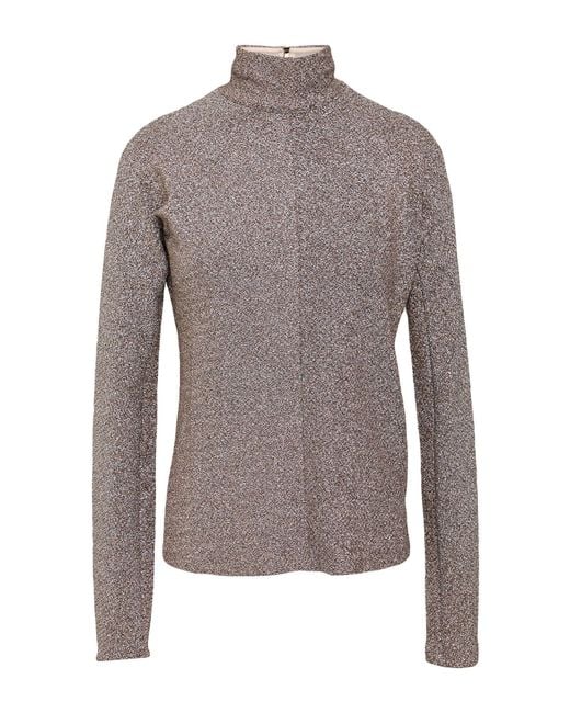 Forte_forte Gray Top Polyester, Polyamide, Elastane
