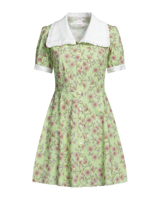 Loretta Caponi Green Mini Dress