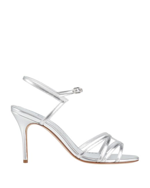 Manolo Blahnik White Sandals