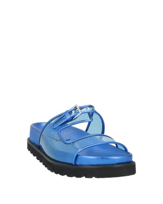 Alberta Ferretti Blue Sandals Leather, Rubber
