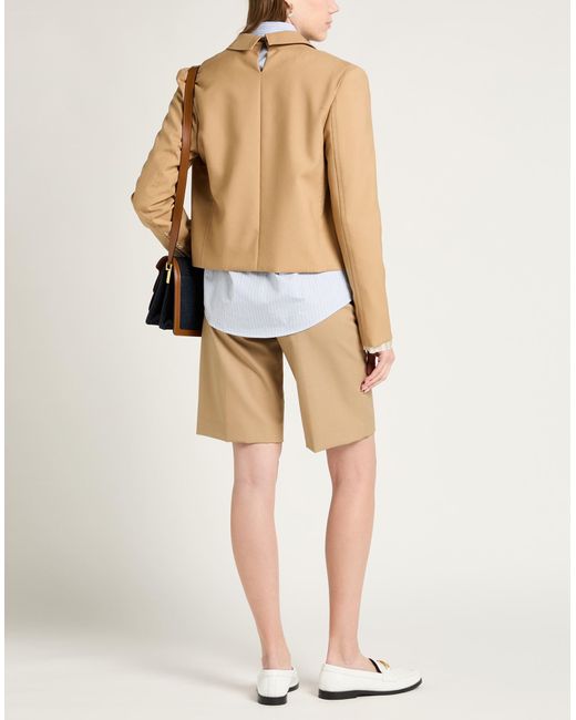 Marni Natural Camel Jacket Virgin Wool