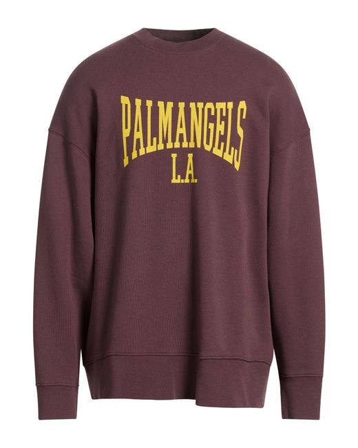 Palm Angels Purple Sweatshirt Cotton for men