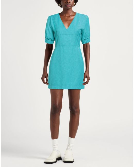 Jijil Blue Mini Dress Polyester