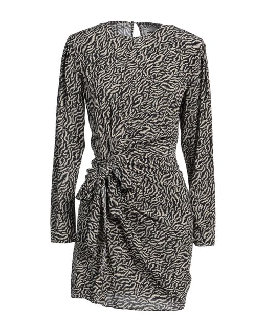 Isabel Marant Gray Mini Dress Viscose, Polyester