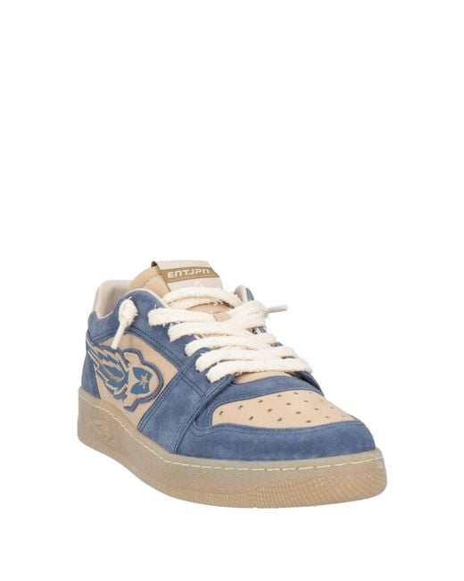 ENTERPRISE JAPAN Blue Sneakers Cow Leather for men