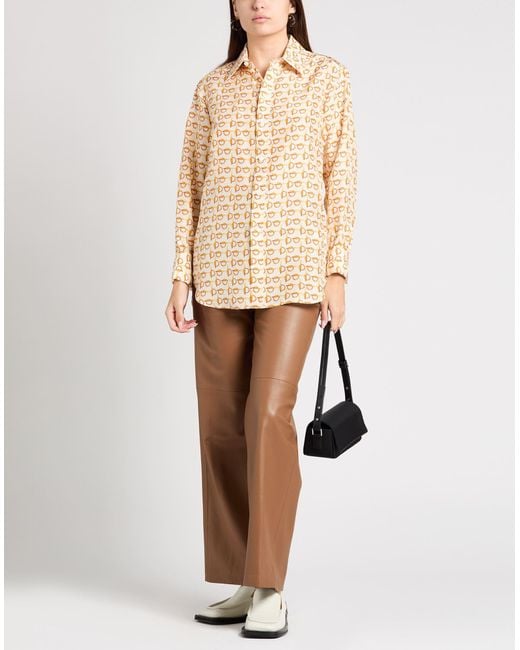 Burberry Natural Ivory Shirt Silk