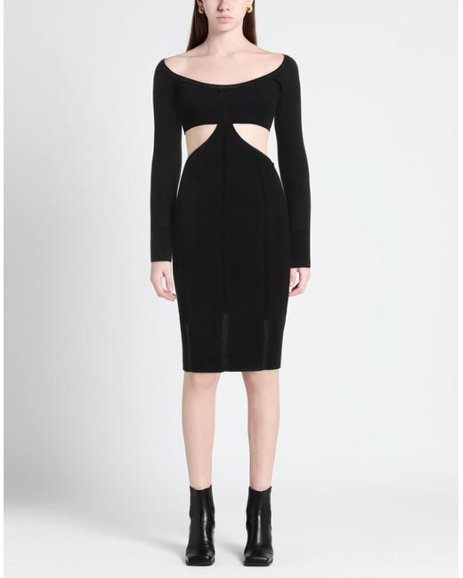 Philosophy Di Lorenzo Serafini Black Midi Dress