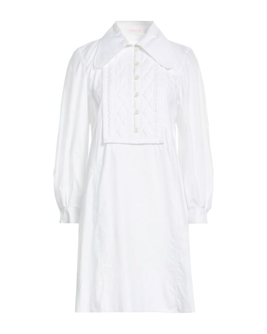 See By Chloé White Mini-Kleid