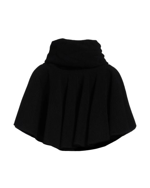 Rick Owens Black Cape Cashmere