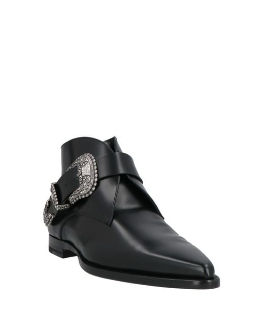 DSquared² Black Ankle Boots Leather for men