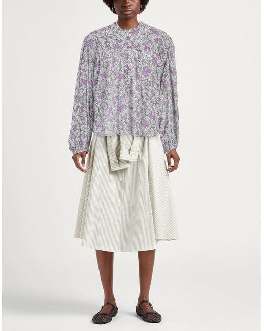 Isabel Marant Gray Mauve Top Cotton
