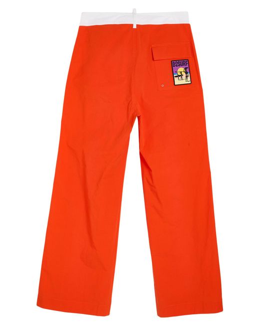 DSquared² Orange Trouser for men