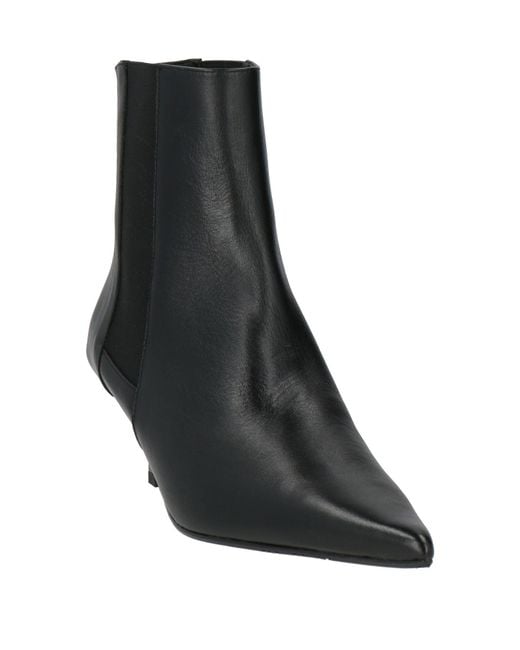 Bottines Ras en coloris Black
