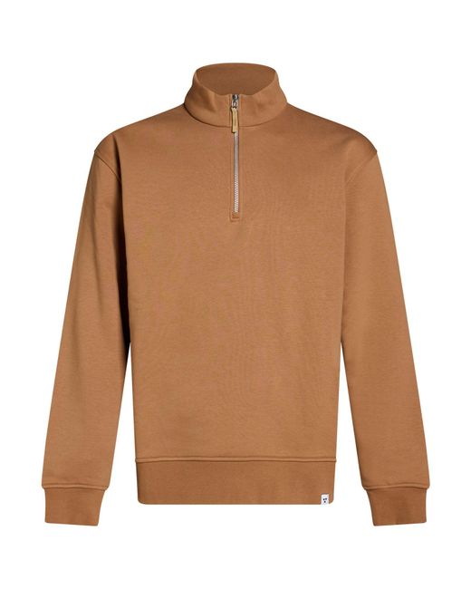WOC WRITING ON COVER Brown Camel Sweatshirt Cotton, Pes for men