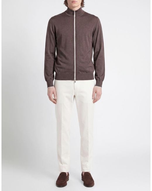 Brunello Cucinelli Brown Cardigans for men