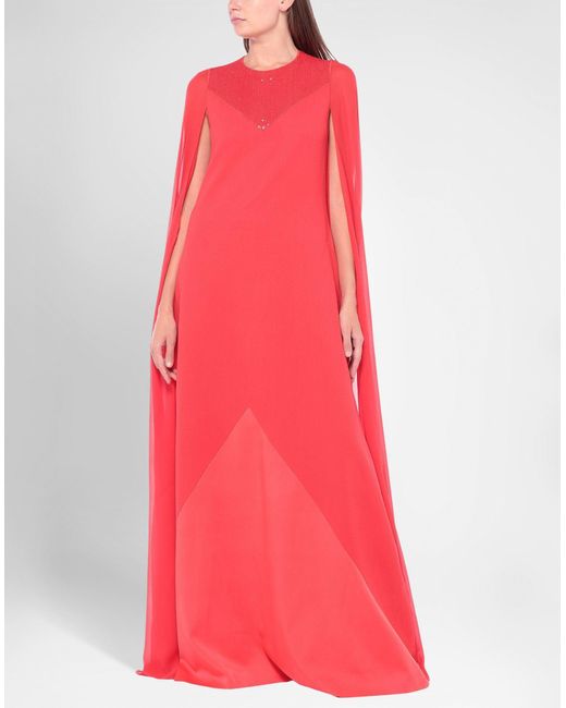 Givenchy Pink Maxi Dress Wool, Silk, Viscose, Acetate