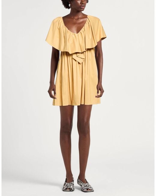 Jijil Yellow Mini Dresses