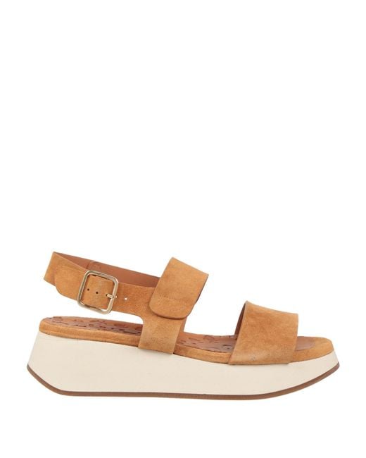 Chie Mihara Natural Sandals Soft Leather