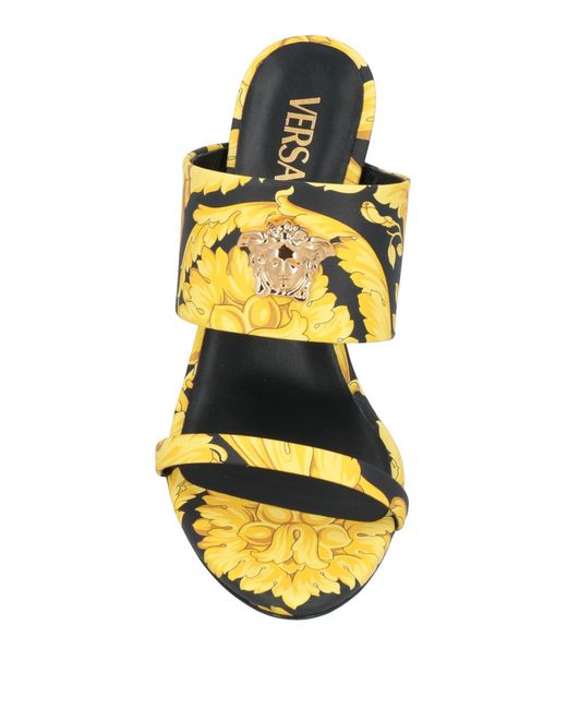 Versace Metallic Heeled Mules