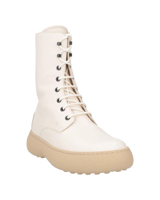 Tod's Natural Winter Gommini Ankle Boots