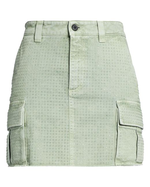 Department 5 Green Denim Skirt