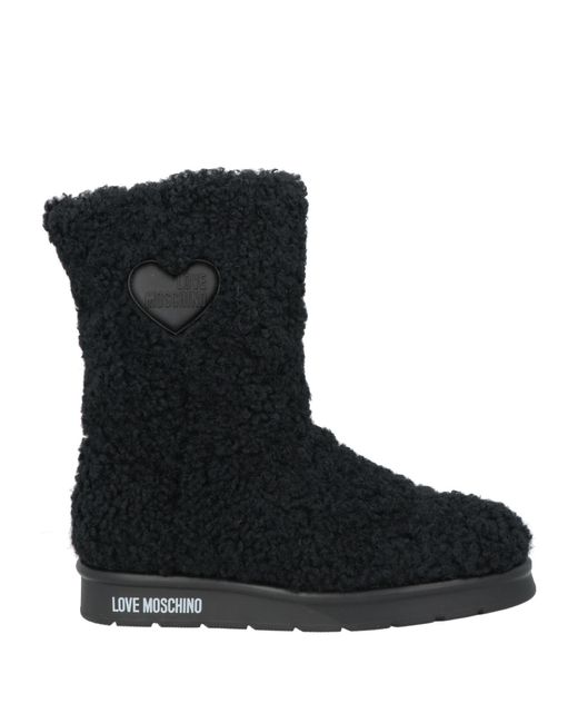 Love Moschino Black Ankle Boots