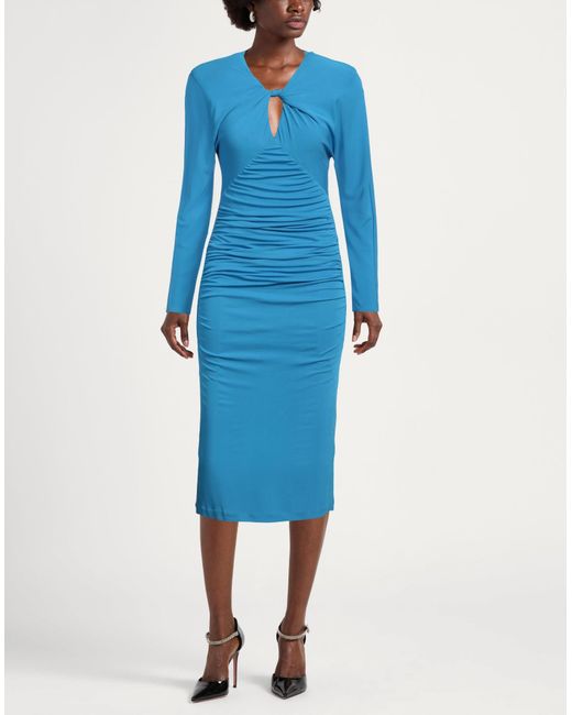 Roland Mouret Blue Midi Dress