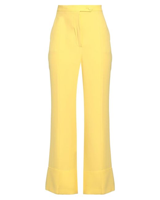 Sara Battaglia Yellow Trouser