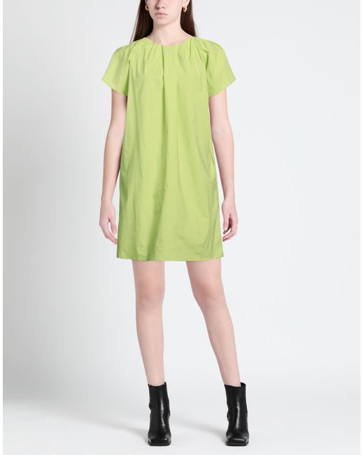 Rose' A Pois Green Mini-Kleid