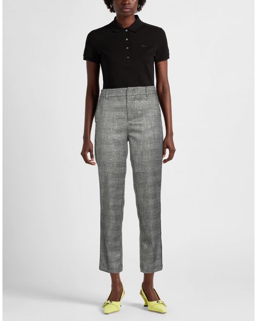 Liu Jo Gray Pants Polyester, Viscose, Metallic Polyester, Elastane